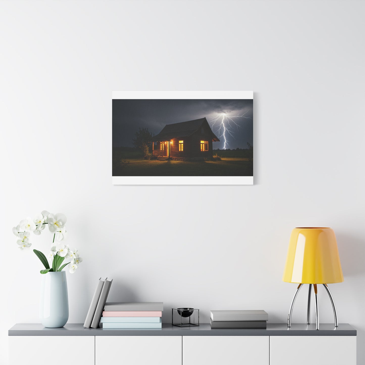 Stormy Night Canvas Wall Art