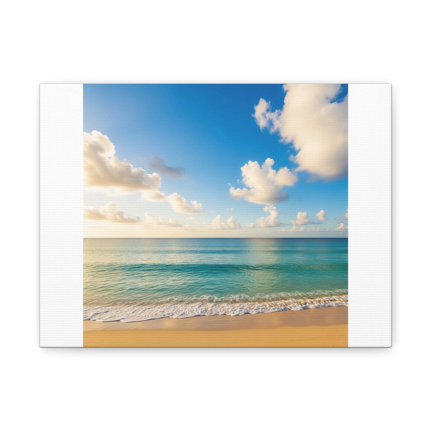 Serene Beach Canvas Art Piece