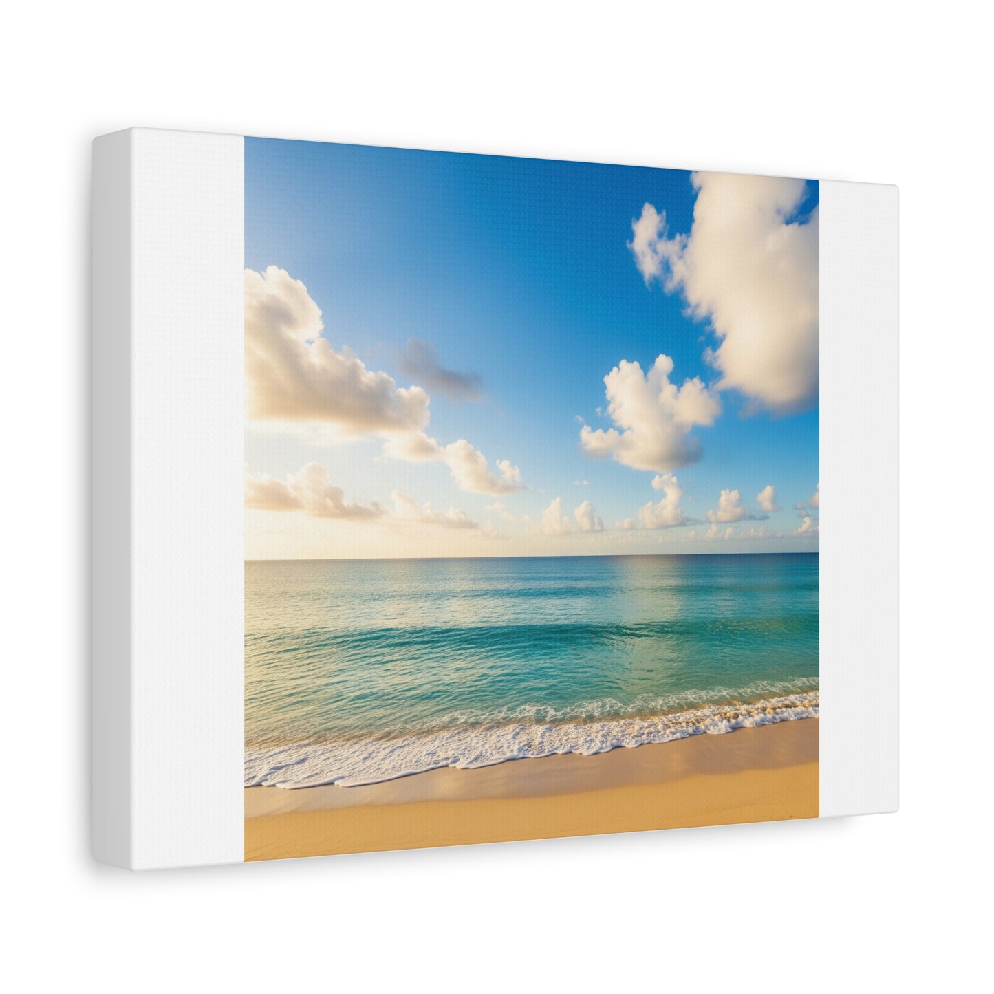 Serene Beach Canvas Art Piece