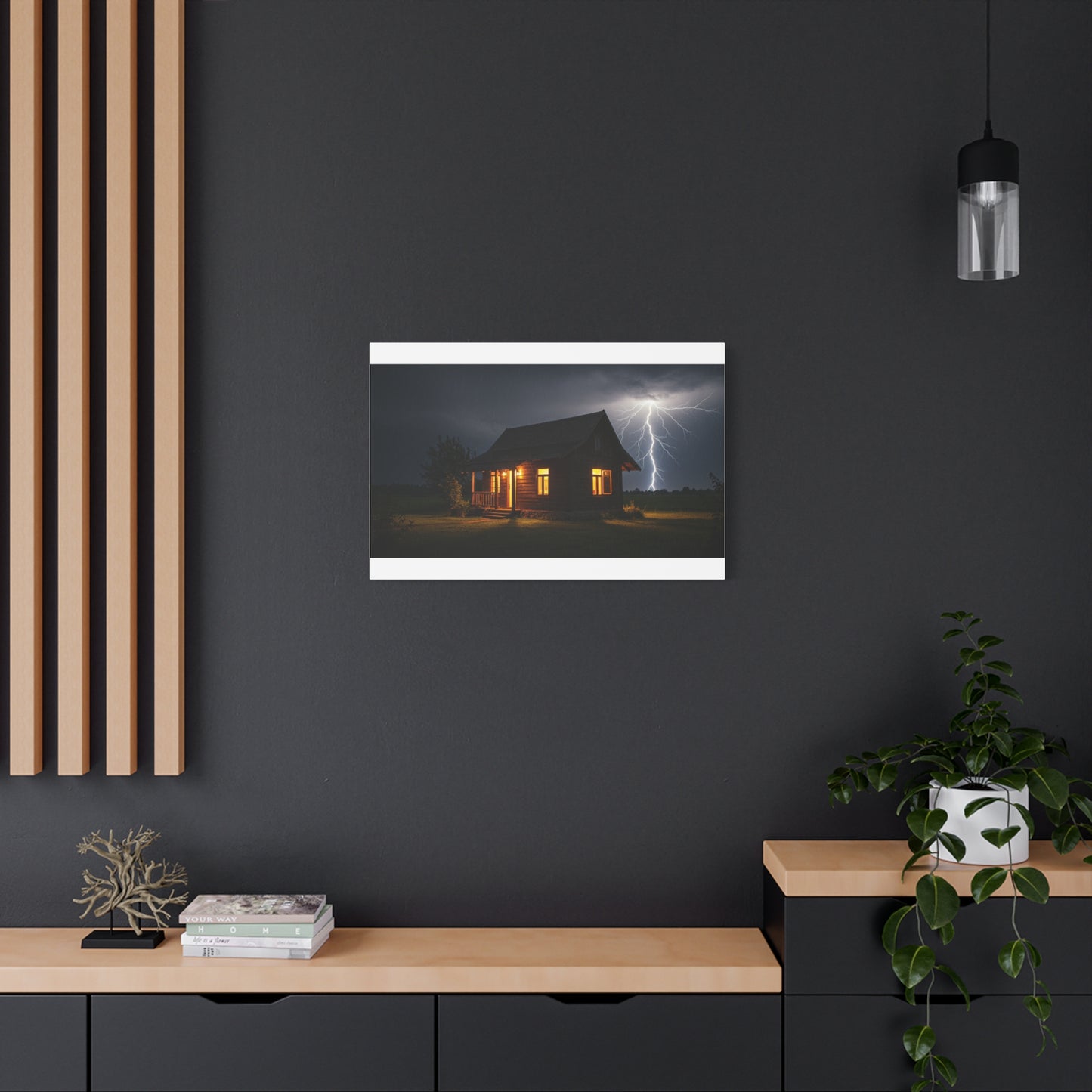 Stormy Night Canvas Wall Art