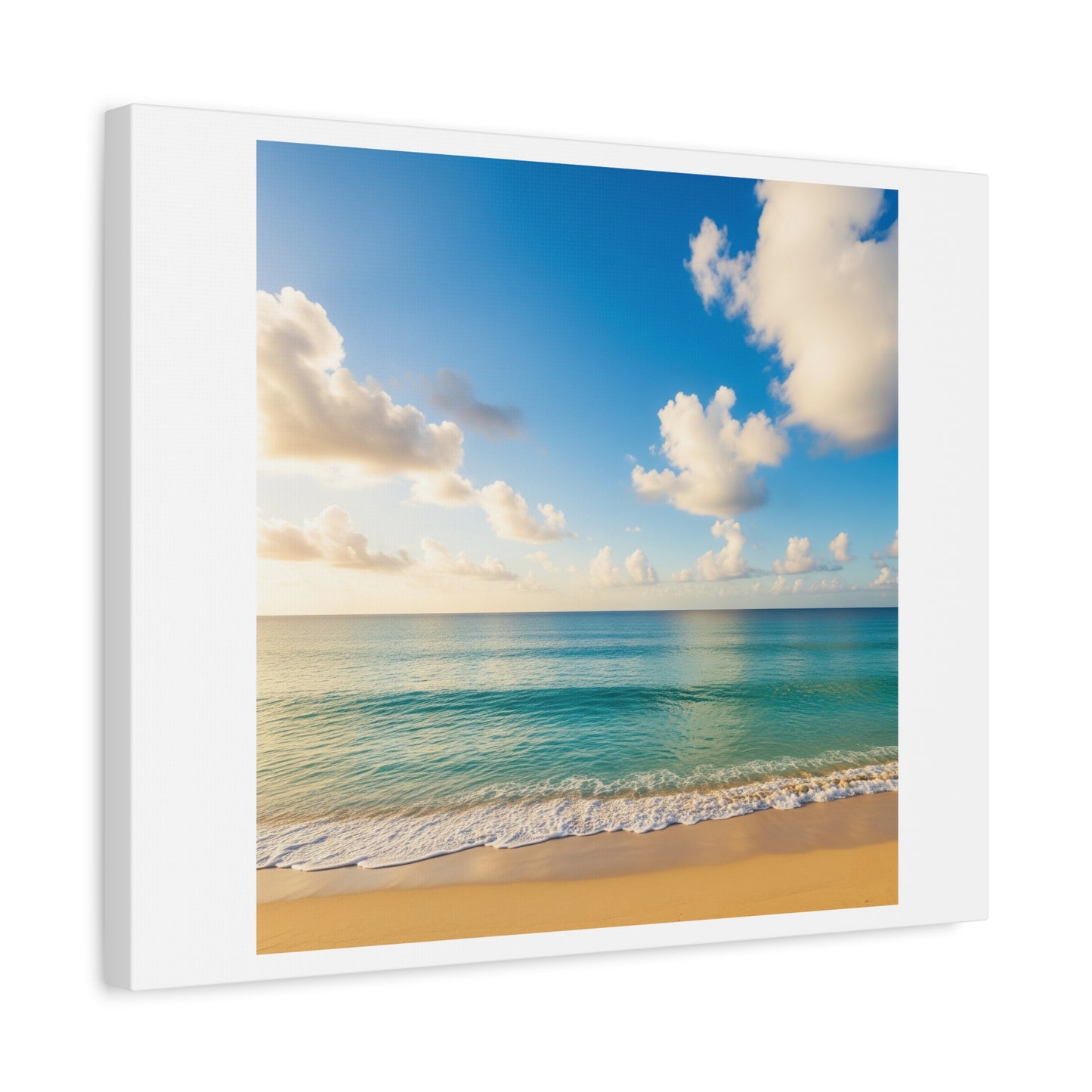 Serene Beach Canvas Art Piece