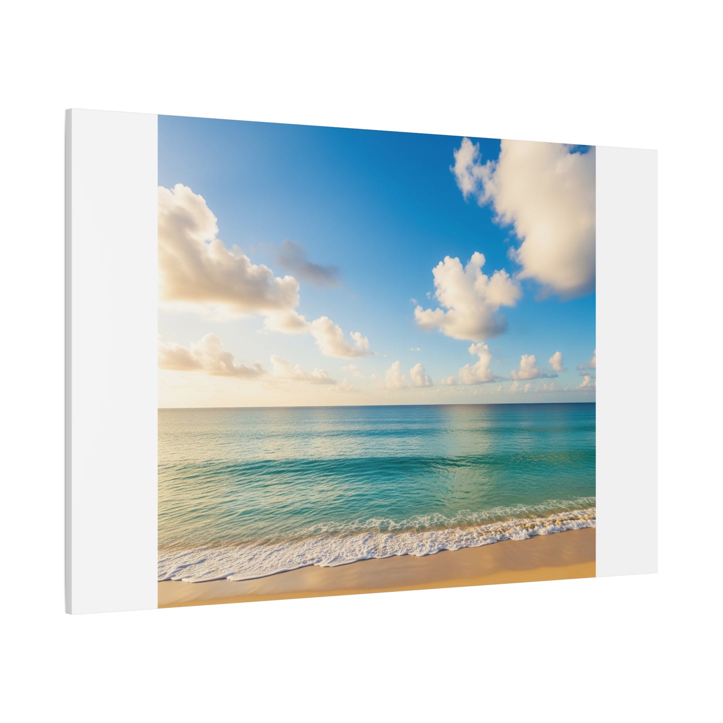 Serene Beach Canvas Art Piece