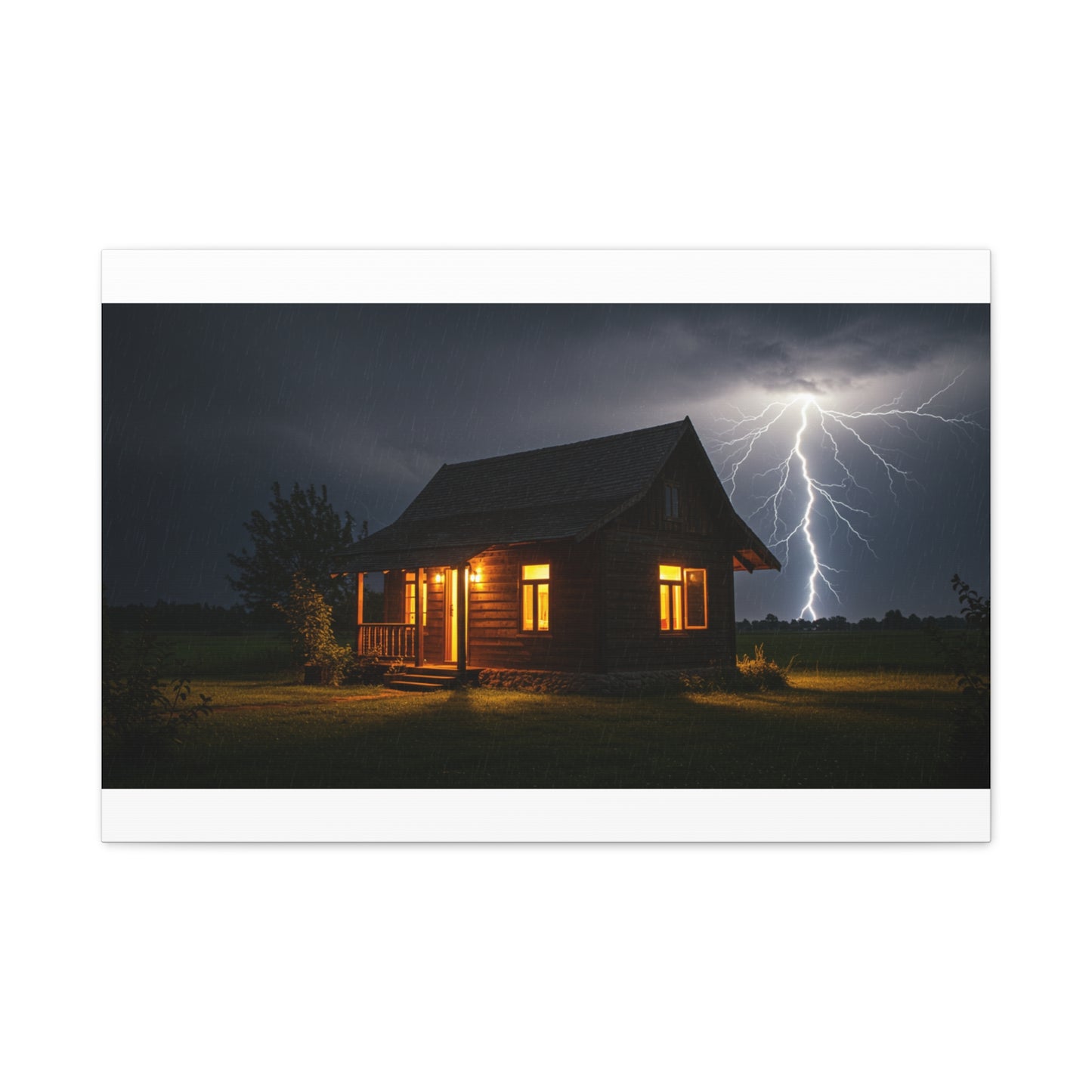 Stormy Night Canvas Wall Art