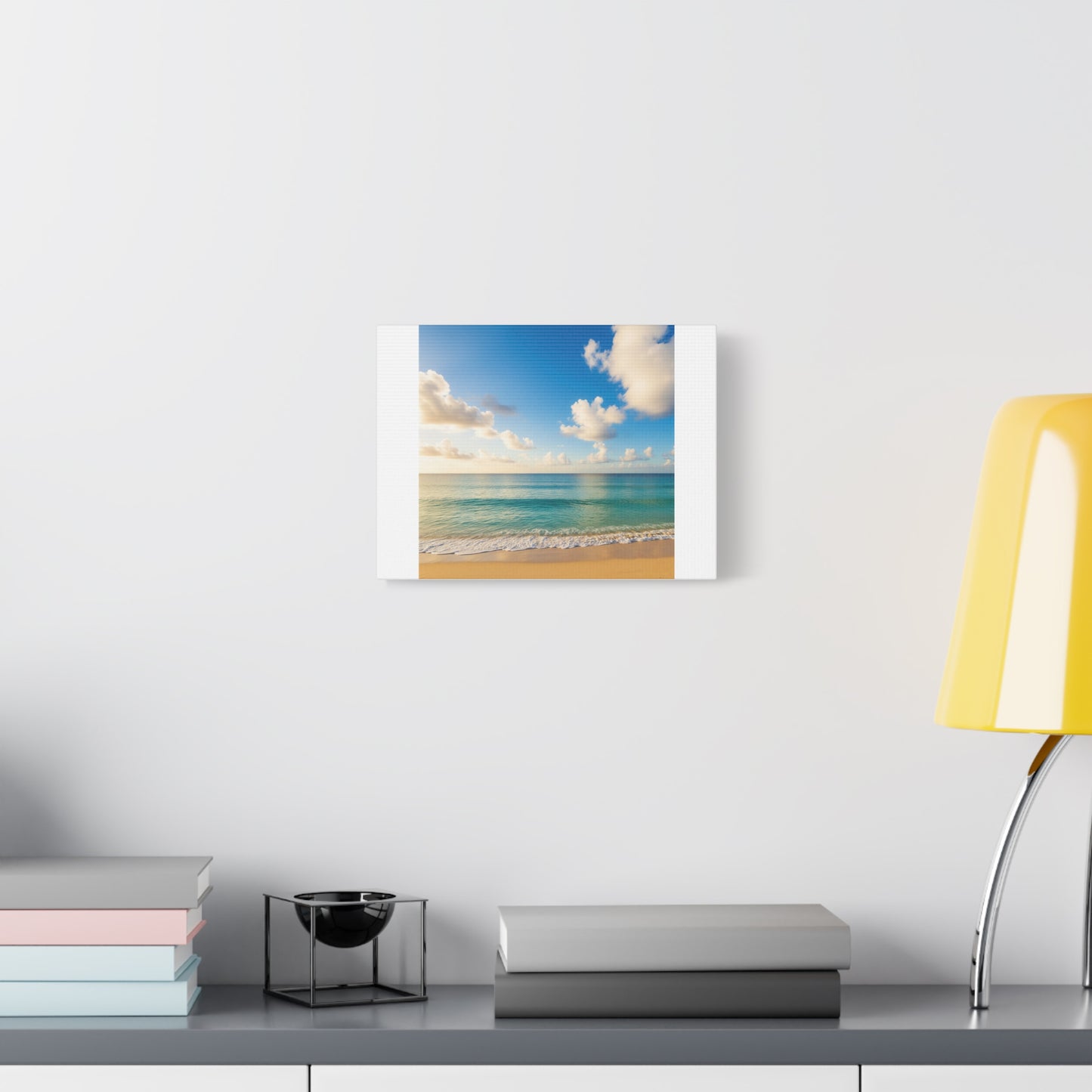 Serene Beach Canvas Art Piece